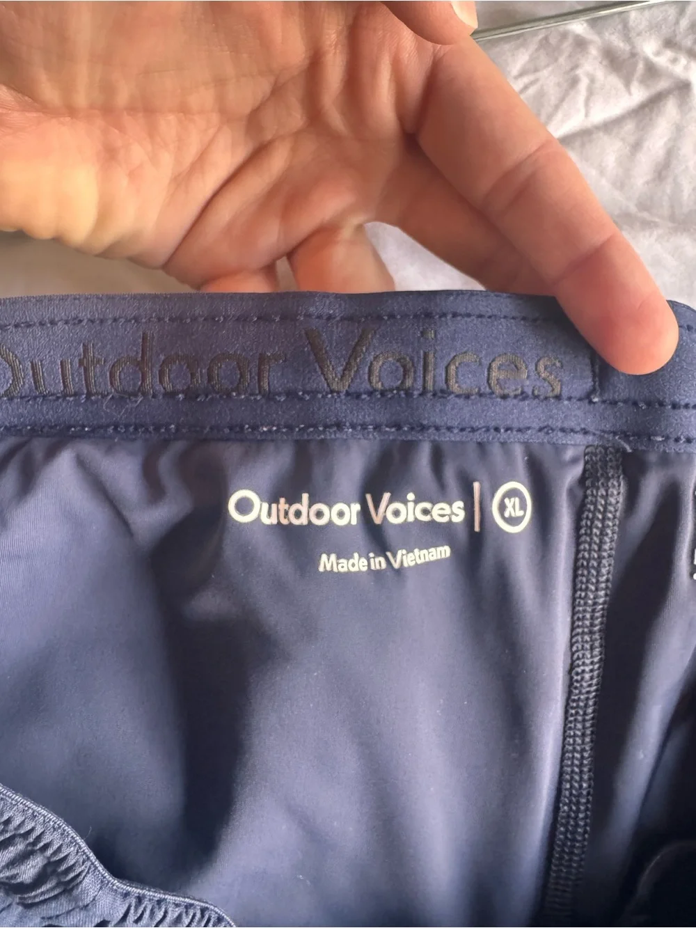 Outdoor Voices breathable navy
